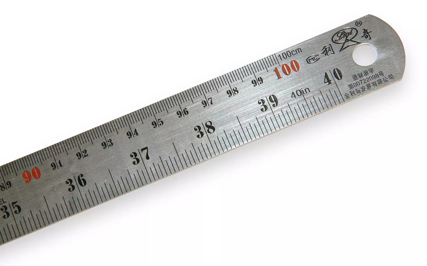 Linijka ze stali nierdzewnej 100 cm