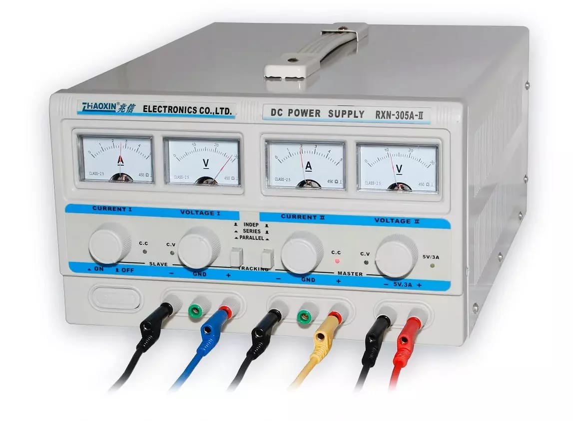 Podwójny zasilacz laboratoryjny RXN-305A-II - 2x30V/5A, 60V/5A, 30V/10A