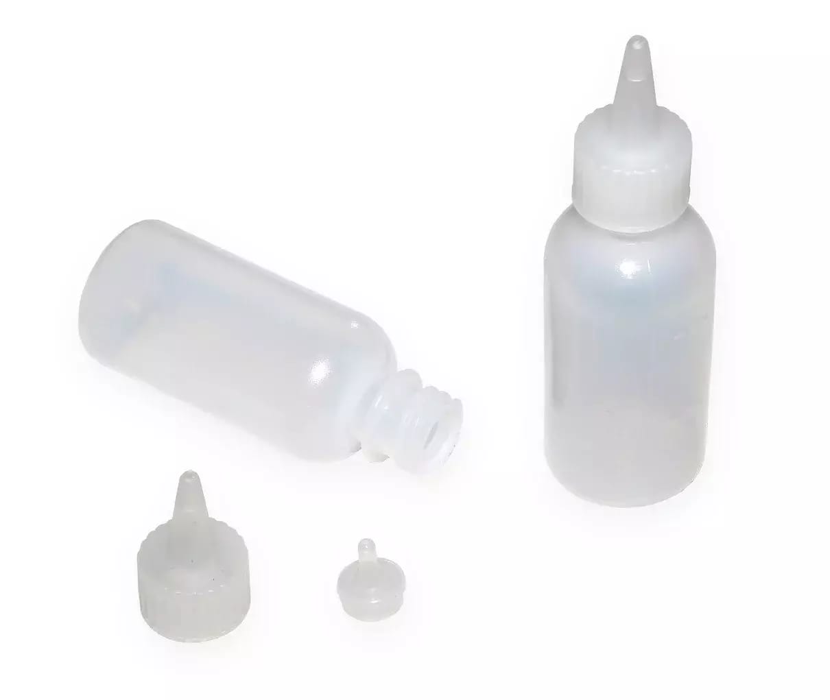Plastikowa butelka uniwersalna 55 ml z końcówką