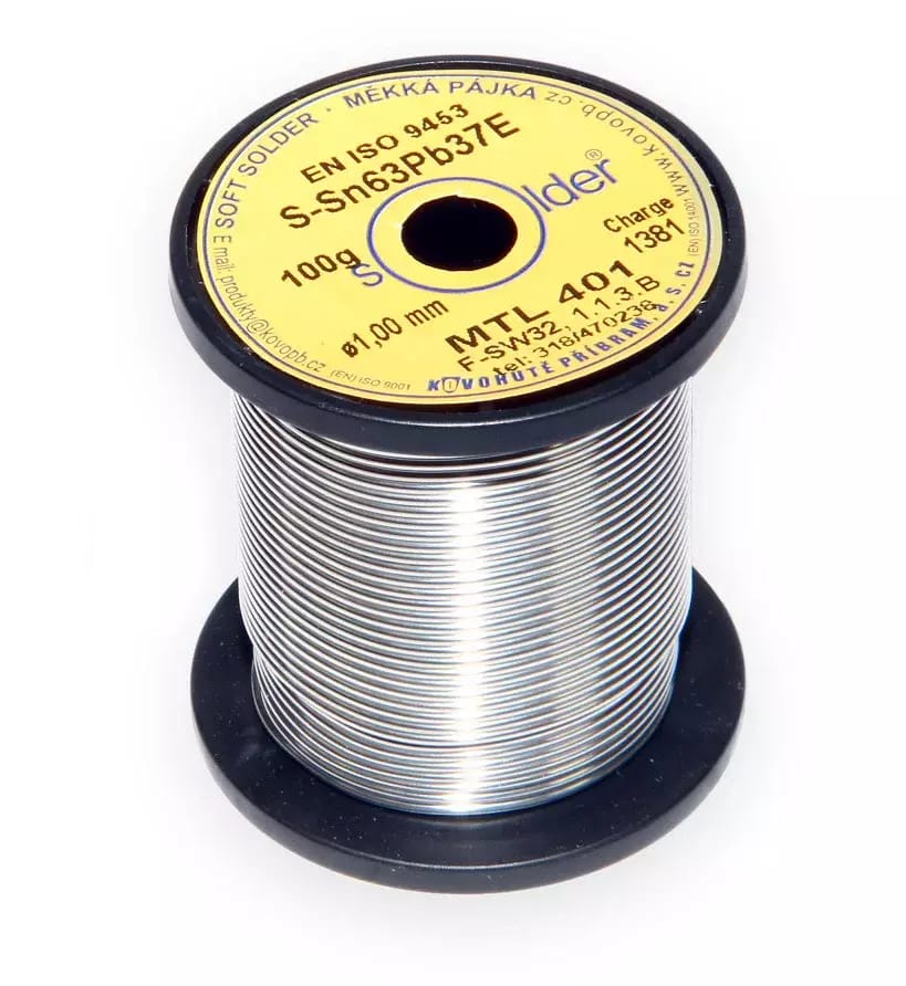 Lut ołowiowy S-Sn63Pb37E średnica 1 mm