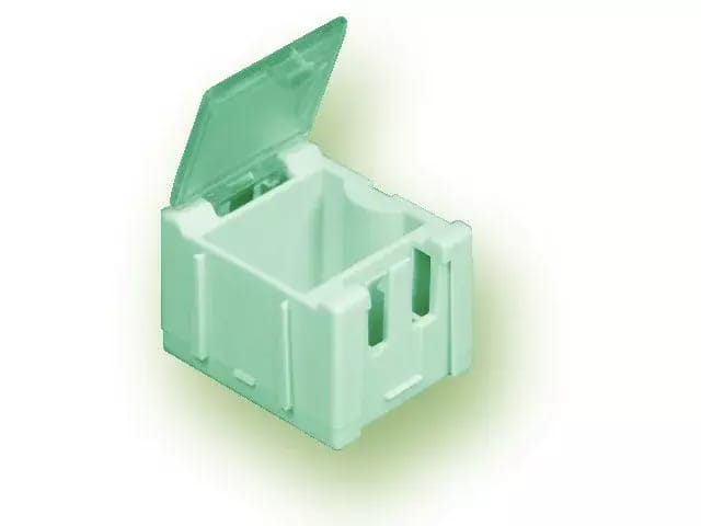 Miniaturowe plastikowe szuflady na komponenty SMD B1 - zielone