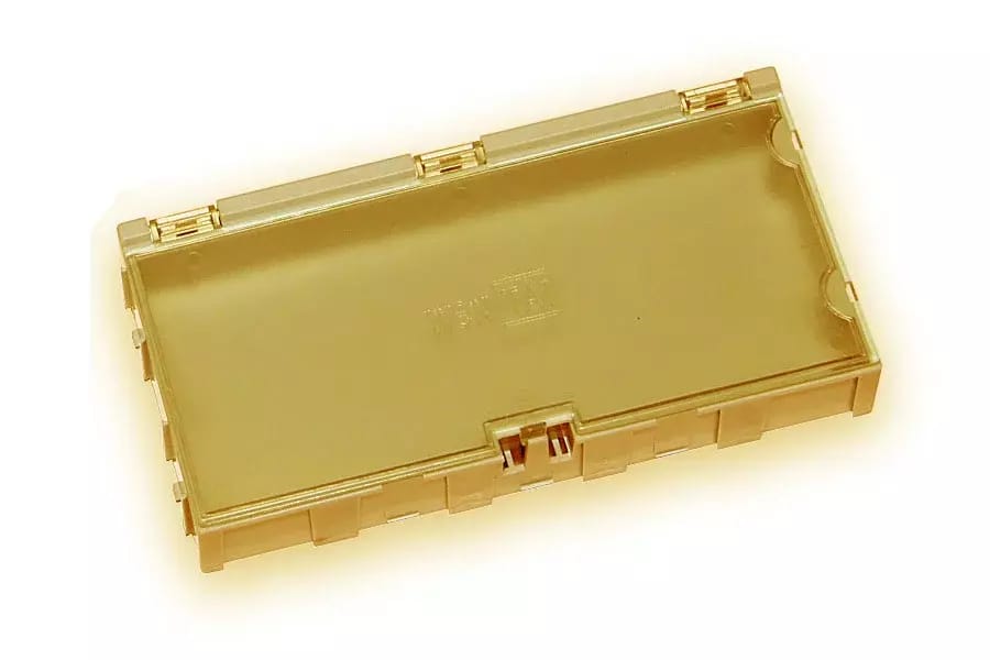 Miniaturowe plastikowe szuflady na części SMD B4 - żółte