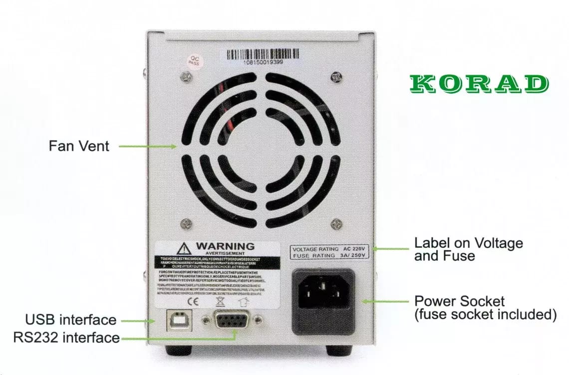 Zasilacz laboratoryjny Korad KA3003P z możliwością podłączenia do komputera PC – 2