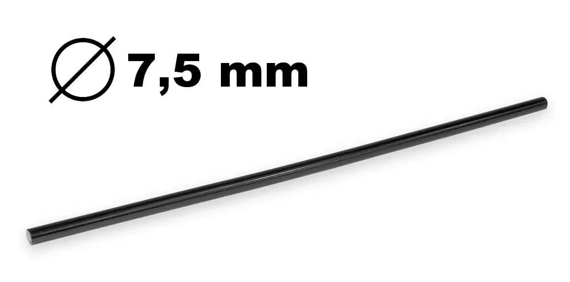 Czarny wkład topliwy do pistoletu do kleju o średnicy 7,5 mm
