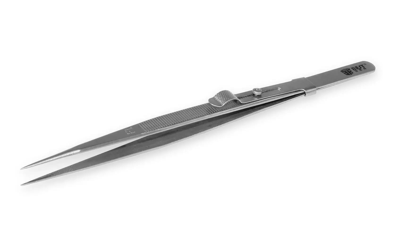Pęseta INOX z blokadą przesuwną - pęseta mocująca BEST BST-F1