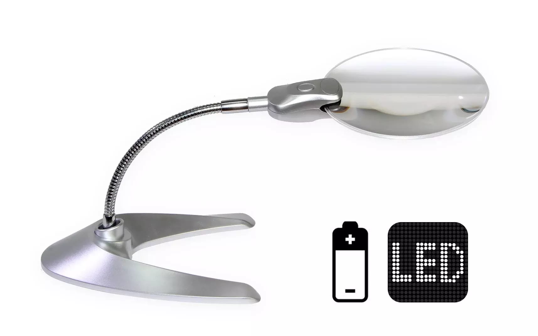 Lupa stołowa z oświetleniem LED na baterie GS-818-13