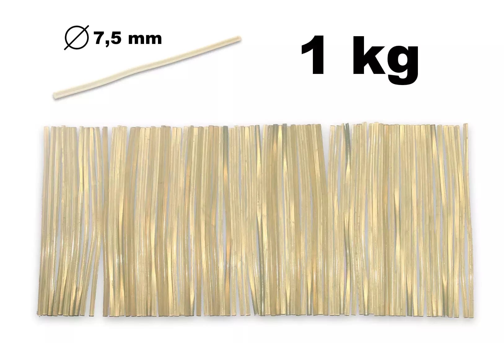 Przezroczysty klej w sztyfcie do pistoletu do klejenia na gorąco średnica 7,5 mm 1 kg