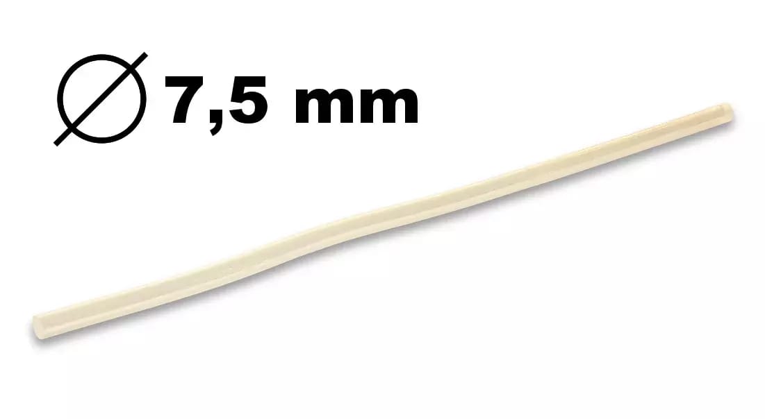 Przezroczysty klej w sztyfcie do pistoletu do klejenia na gorąco o średnicy 7,5 mm