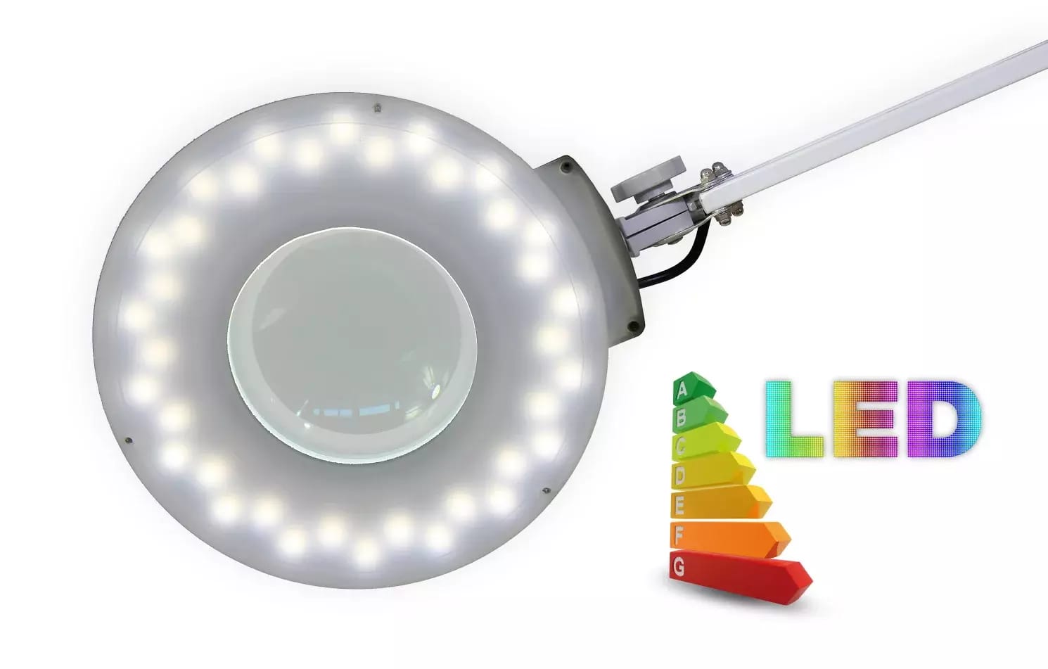 Lupa stołowa z podświetleniem LED T86-E powiększenie 5 dioptrii – 2