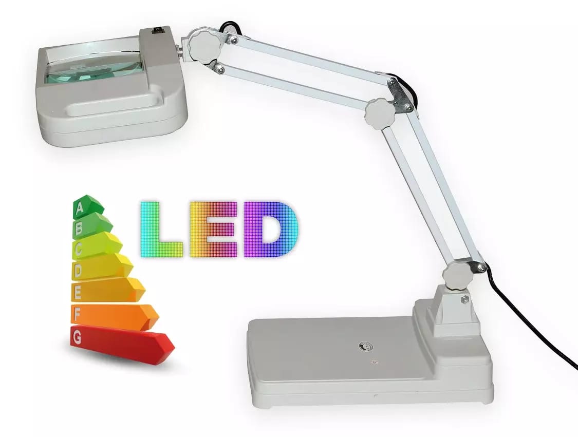 Lampa LED ze szkłem powiększającym T86-I o powiększeniu 5 dioptrii