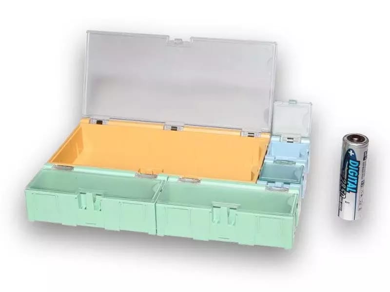 Miniaturowe plastikowe szuflady na części SMD B4 - niebieskie – 2