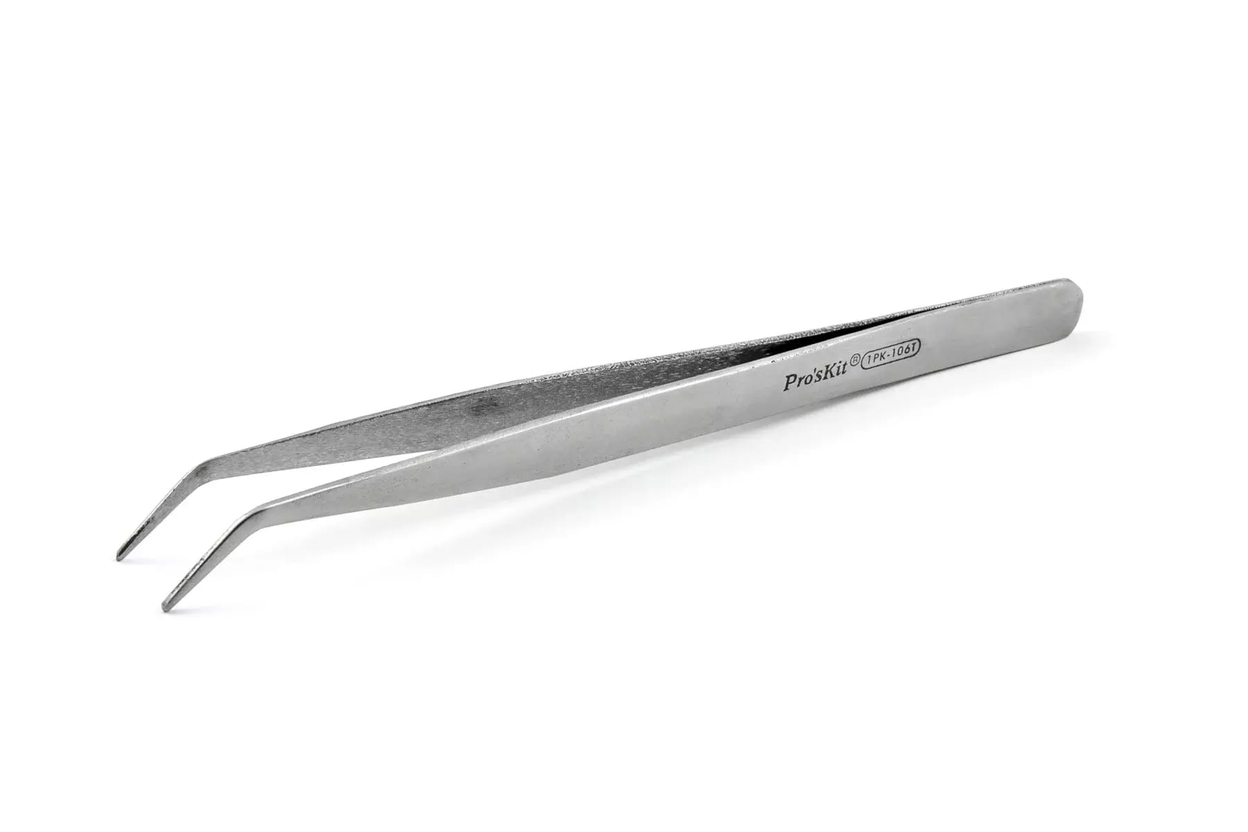 Uniwersalna pęseta zakrzywiona PROSKIT 1PK-106T o długości 175 mm