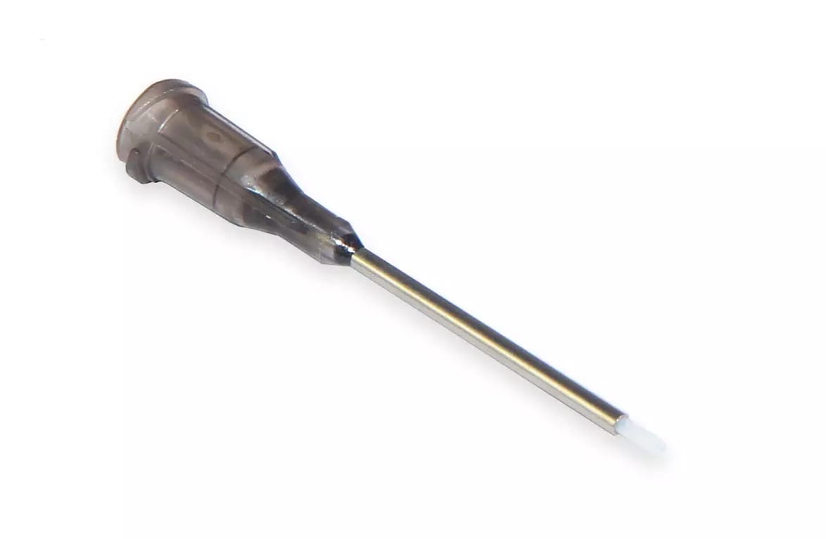 Igły dozujące ze stali nierdzewnej z włożoną rurką teflonową 25,4 mm 21G 1 szt