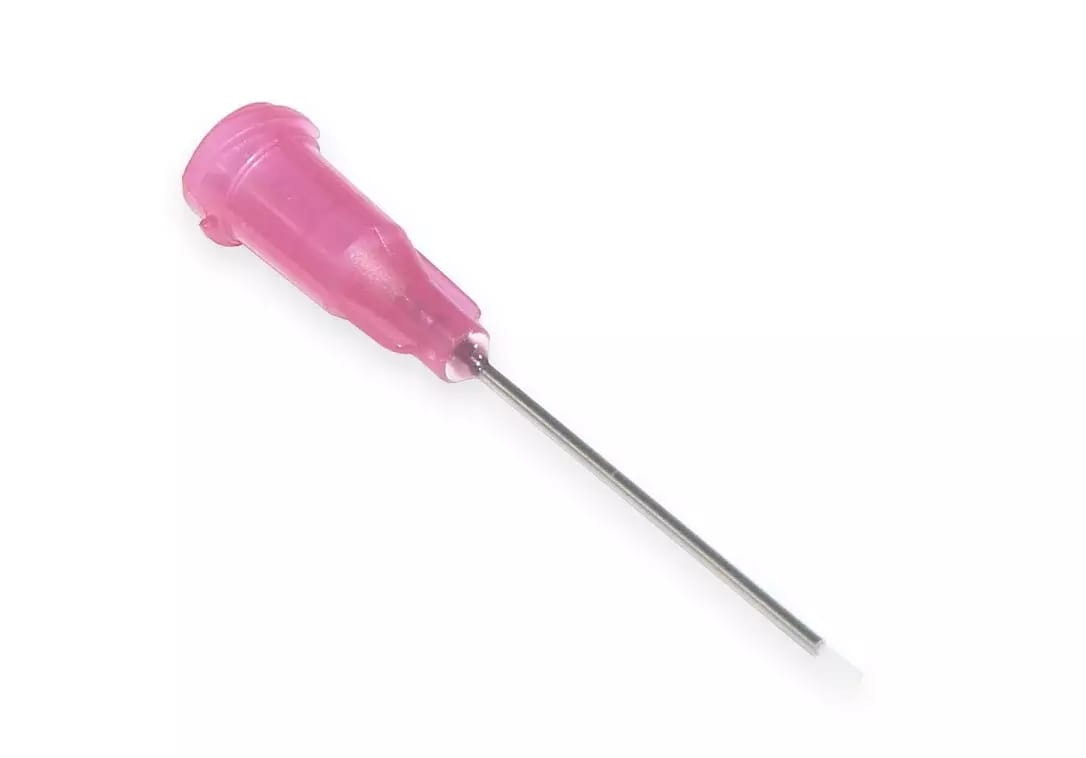 Igły dozujące ze stali nierdzewnej z włożoną rurką teflonową 25,4 mm 25G 1 szt