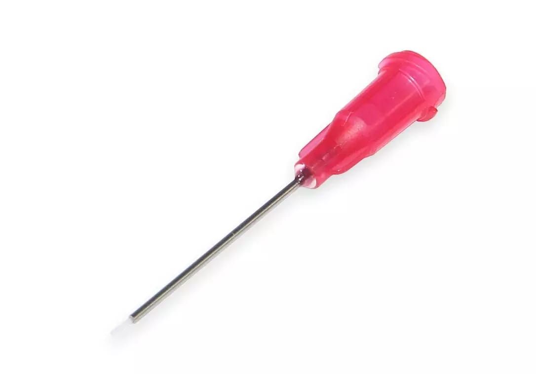 Igły dozujące ze stali nierdzewnej z włożoną rurką teflonową 25,4 mm 27G 1 szt