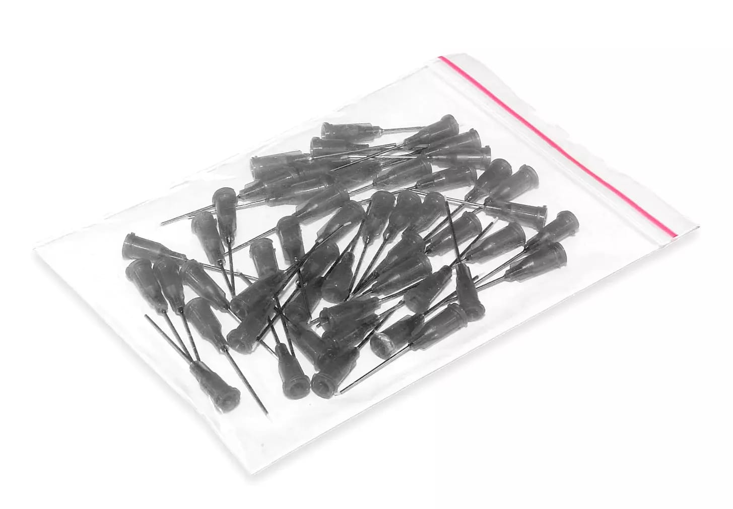 Igły dozujące ze stali nierdzewnej z włożoną rurką teflonową 25,4 mm 21G 50 sztuk