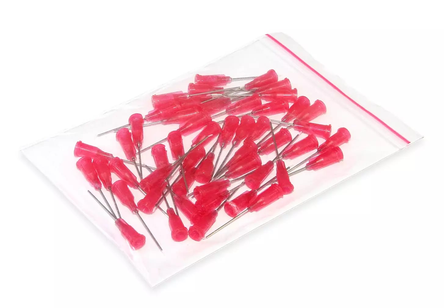Igły dozujące ze stali nierdzewnej z włożoną rurką teflonową 25,4 mm 27G 50 sztuk