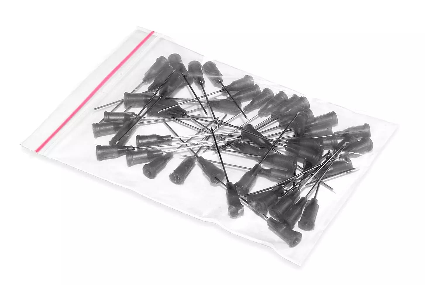 Igły dozujące ze stali nierdzewnej z włożoną rurką teflonową 38,1 mm 21G 50 sztuk