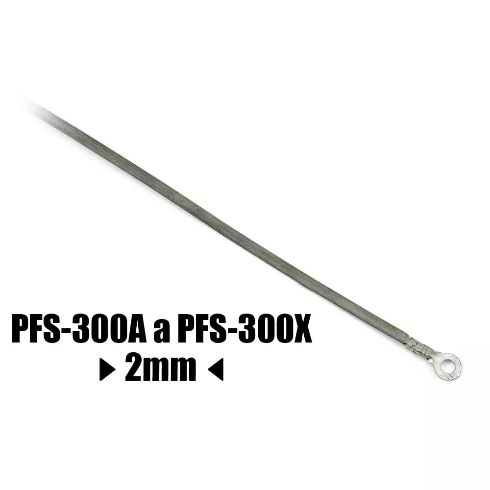 Wymienny oporowy drut topliwy do zgrzewarek dźwigniowych PFS-300A i PFS-300X szerokość 2 mm długość 345 mm