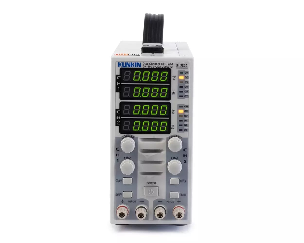 Obciążenie elektroniczne DC podwójne KUNKIN KL284A 400W, 0-150V, 0-20A – 2