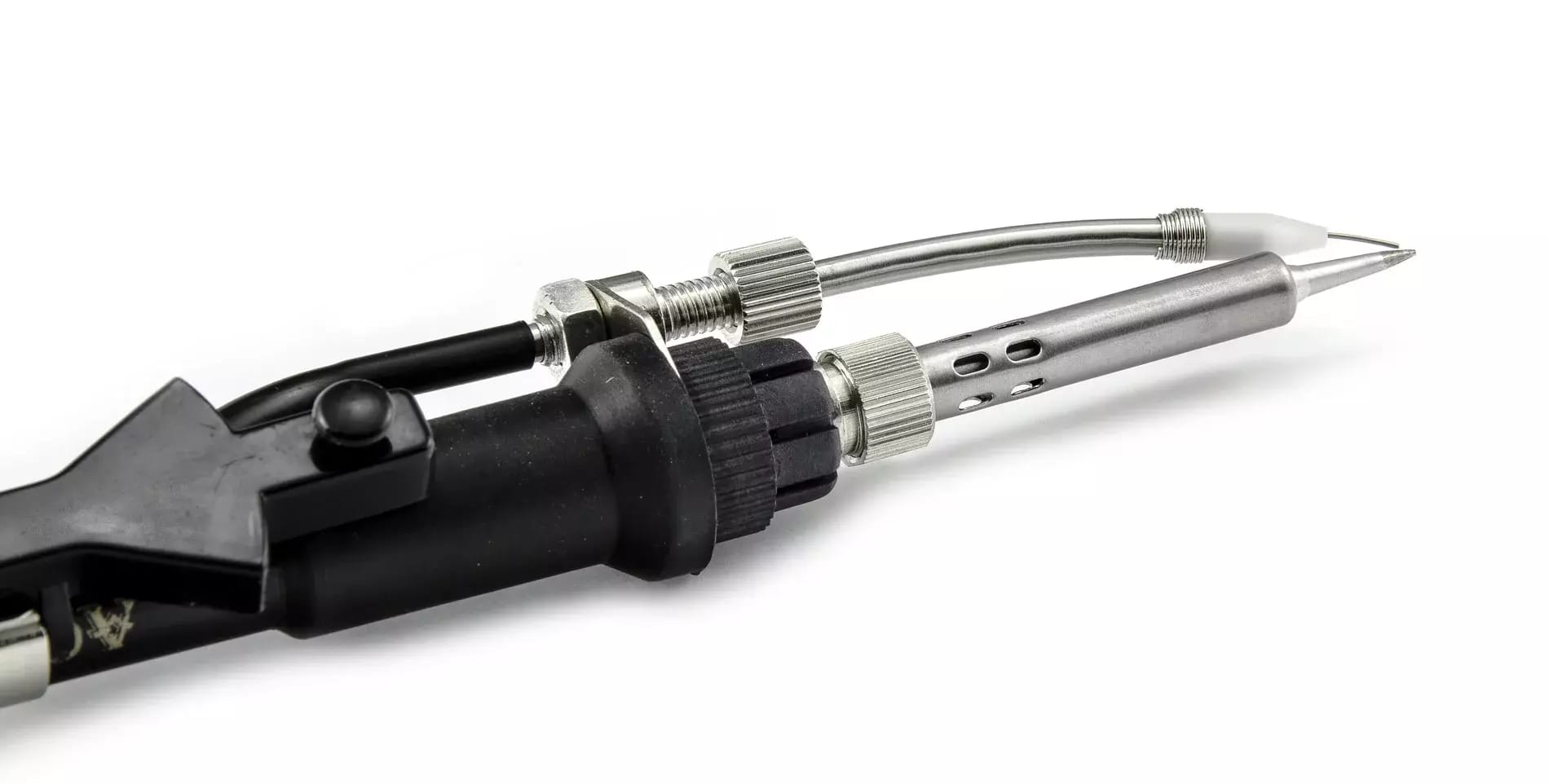 System cięcia i podawania cyny 0,8 mm do końcówki mikrolutownicy Hakko 375-03+ – 2