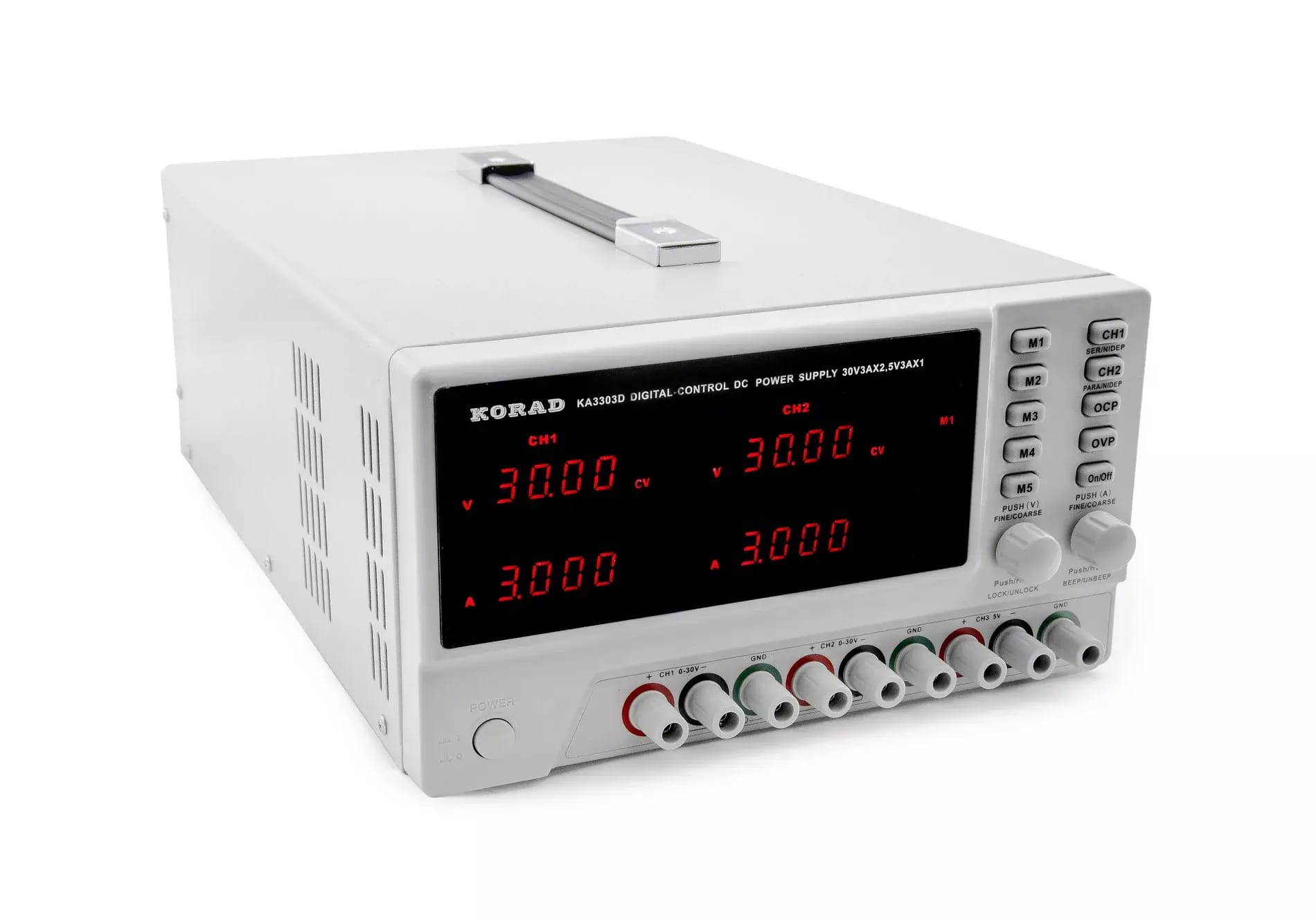 Podwójny zasilacz laboratoryjny Korad KA3303D trzykanałowy 2x 30V 3A +5V 3A