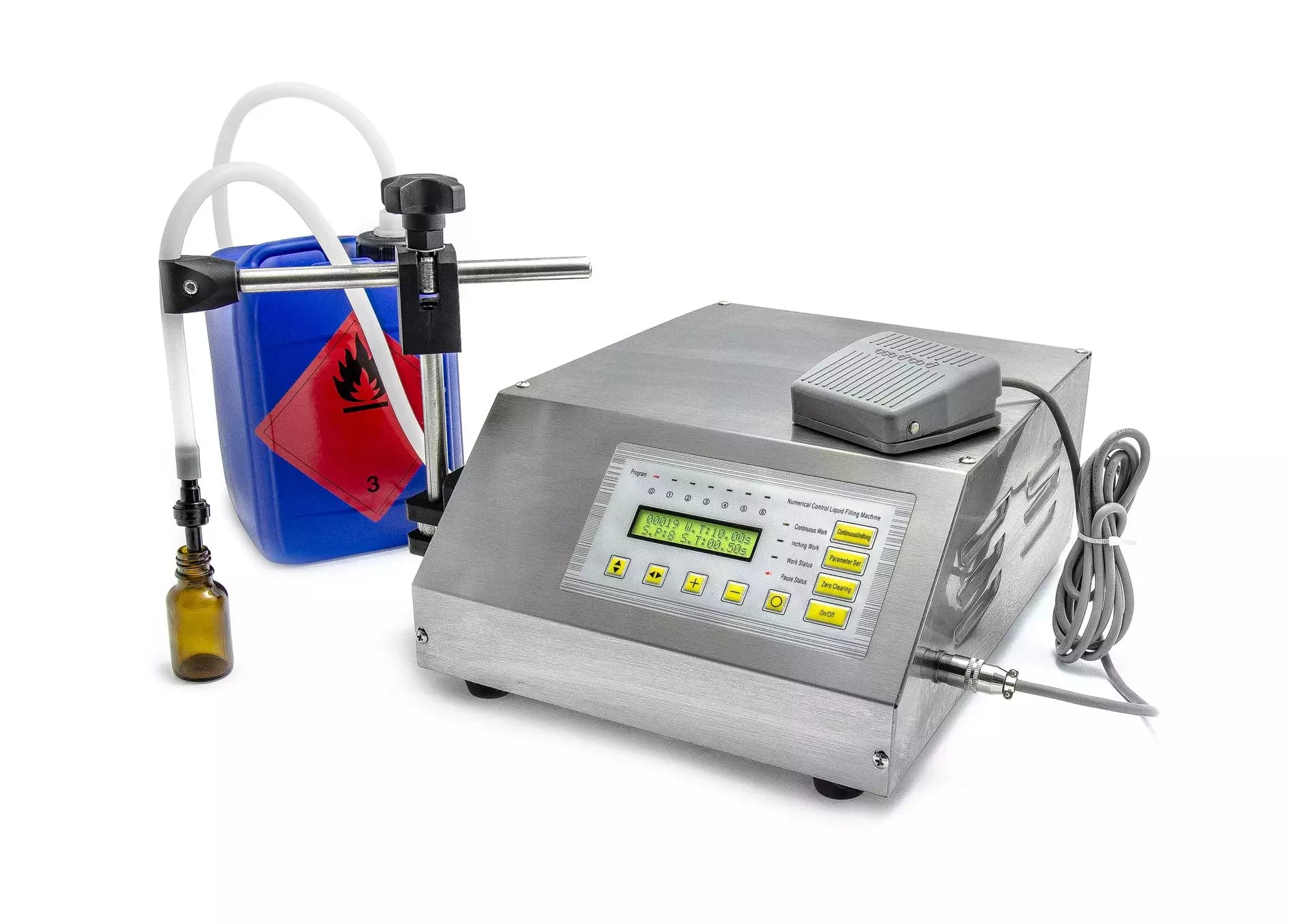 Automatyczny dozownik i napełniacz płynów z pompą ssącą GFK-160 10 - 3500 ml