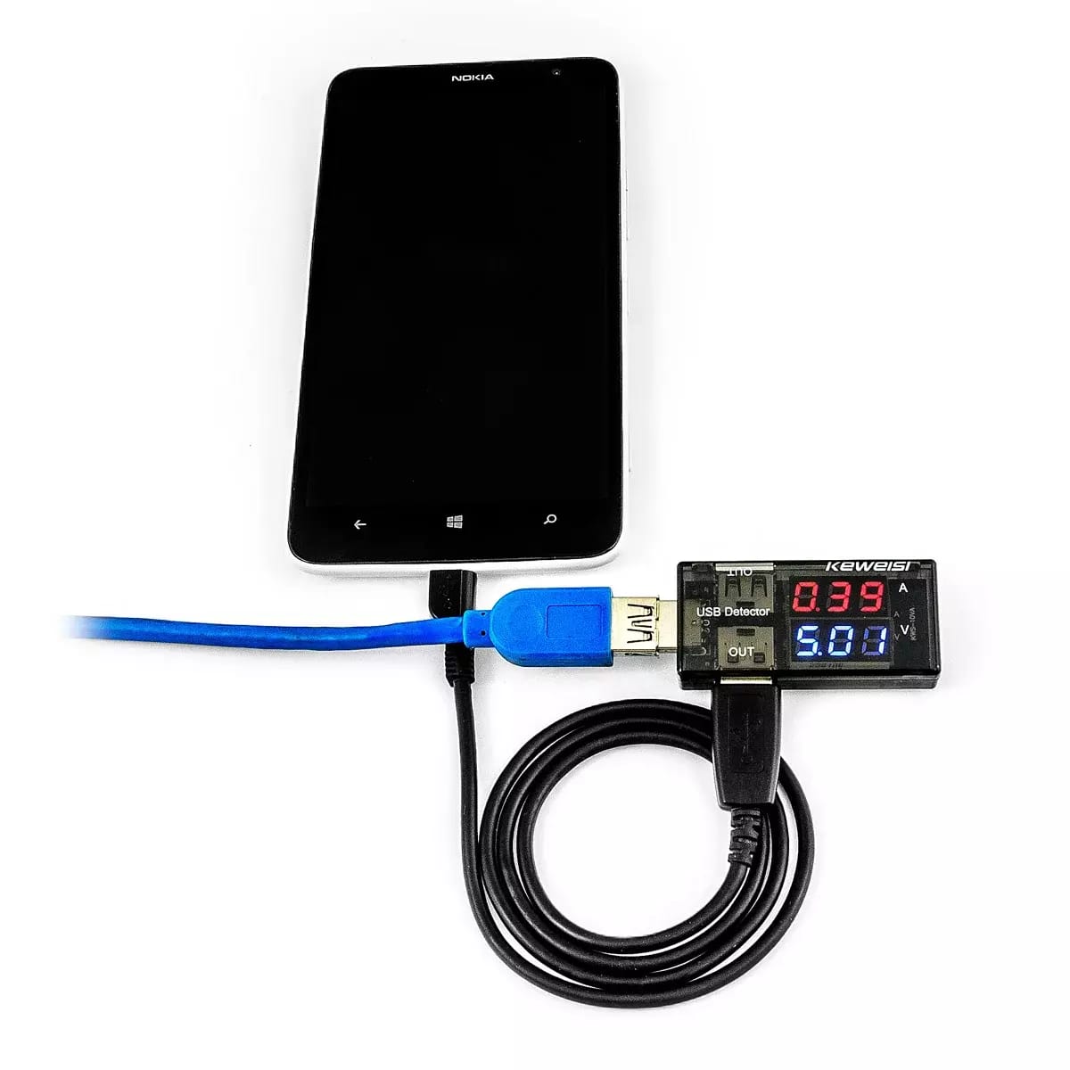 Tester USB do pomiaru napięcia i natężenia portu USB oraz spadków i strat kabla USB – 2