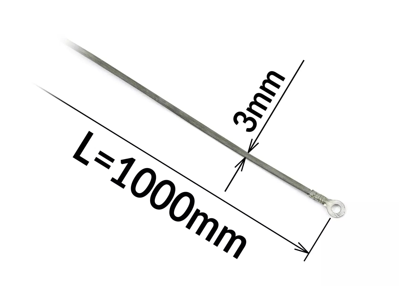 Topliwy drut oporowy do zgrzewarki FRN-1000, szerokość 3 mm