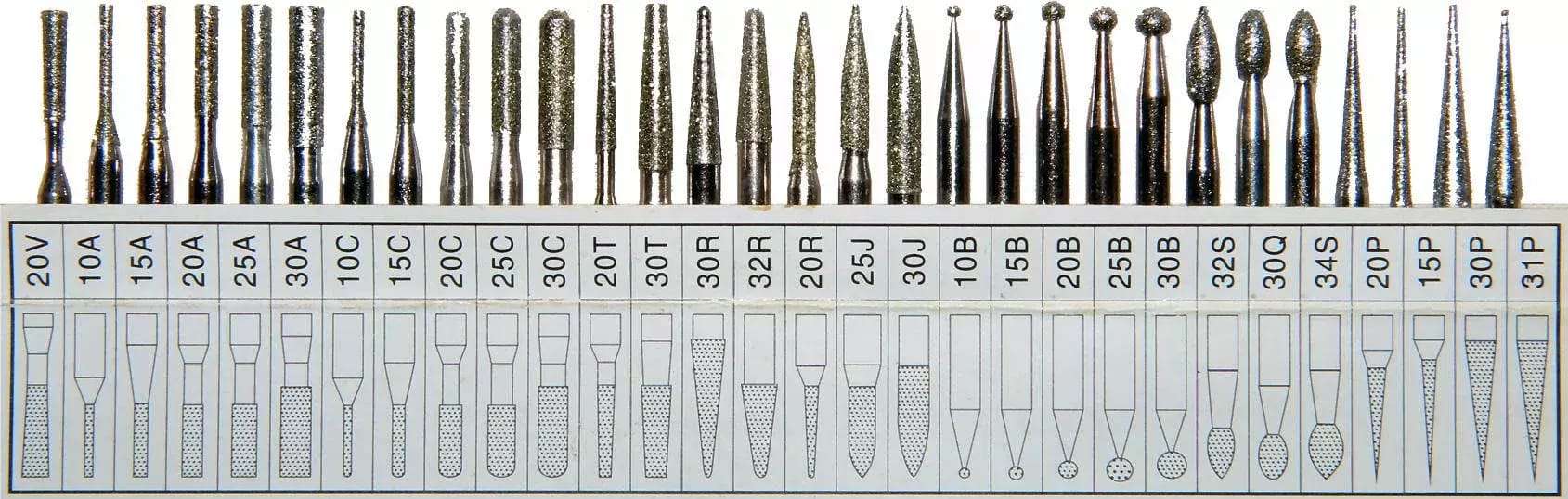 Zestaw frezów diamentowych 30szt – 2
