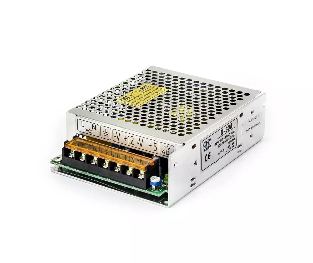 Podwójny zasilacz przemysłowy D-30A 12V 1A, 5V 4A, 30W