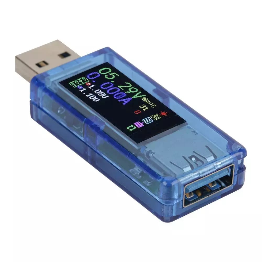 Miernik USB do testowania USB i ładowarek QC2.0, QC3.0, apple2.4a/2.2a/1.1a/0.5a, Android DCP – 2