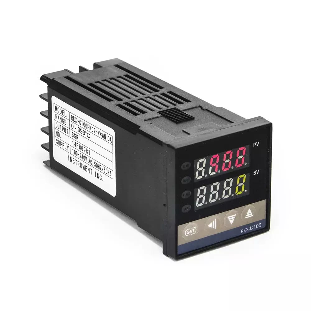 Przemysłowy termostat PID REX-C100FK02 0 - 999°C