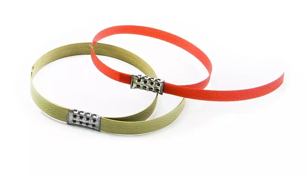 Szczypce do zamykania taśm PP, PES, PET z metalowym zaciskiem 12-16 mm – 2