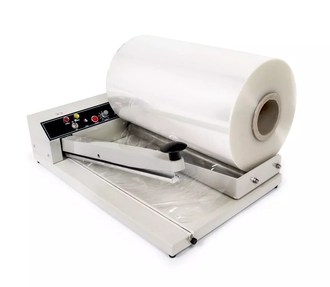 Półautomatyczna zgrzewarka do folii z odwijakiem i owijarką FC-400 400mm – 2