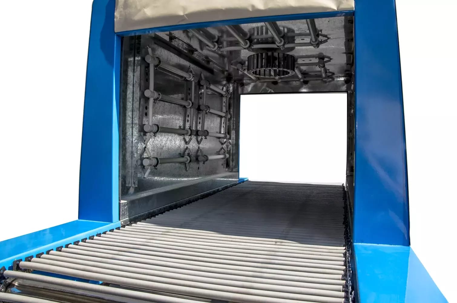 Tunel obkurczający z przenośnikiem folii termokurczliwej BS-600 – 2