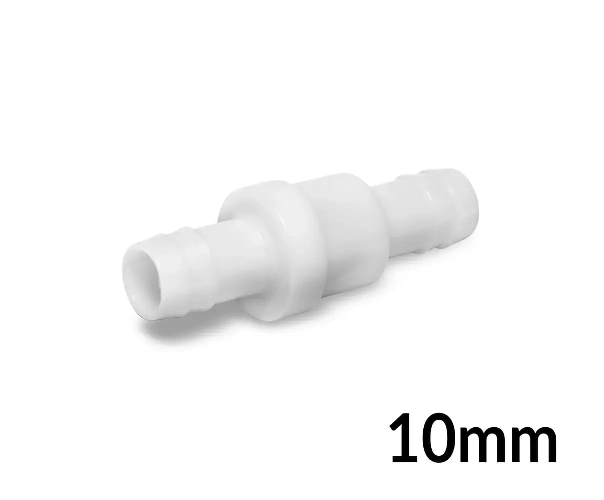 Średnica zaworu zwrotnego 10 mm z tworzywa sztucznego