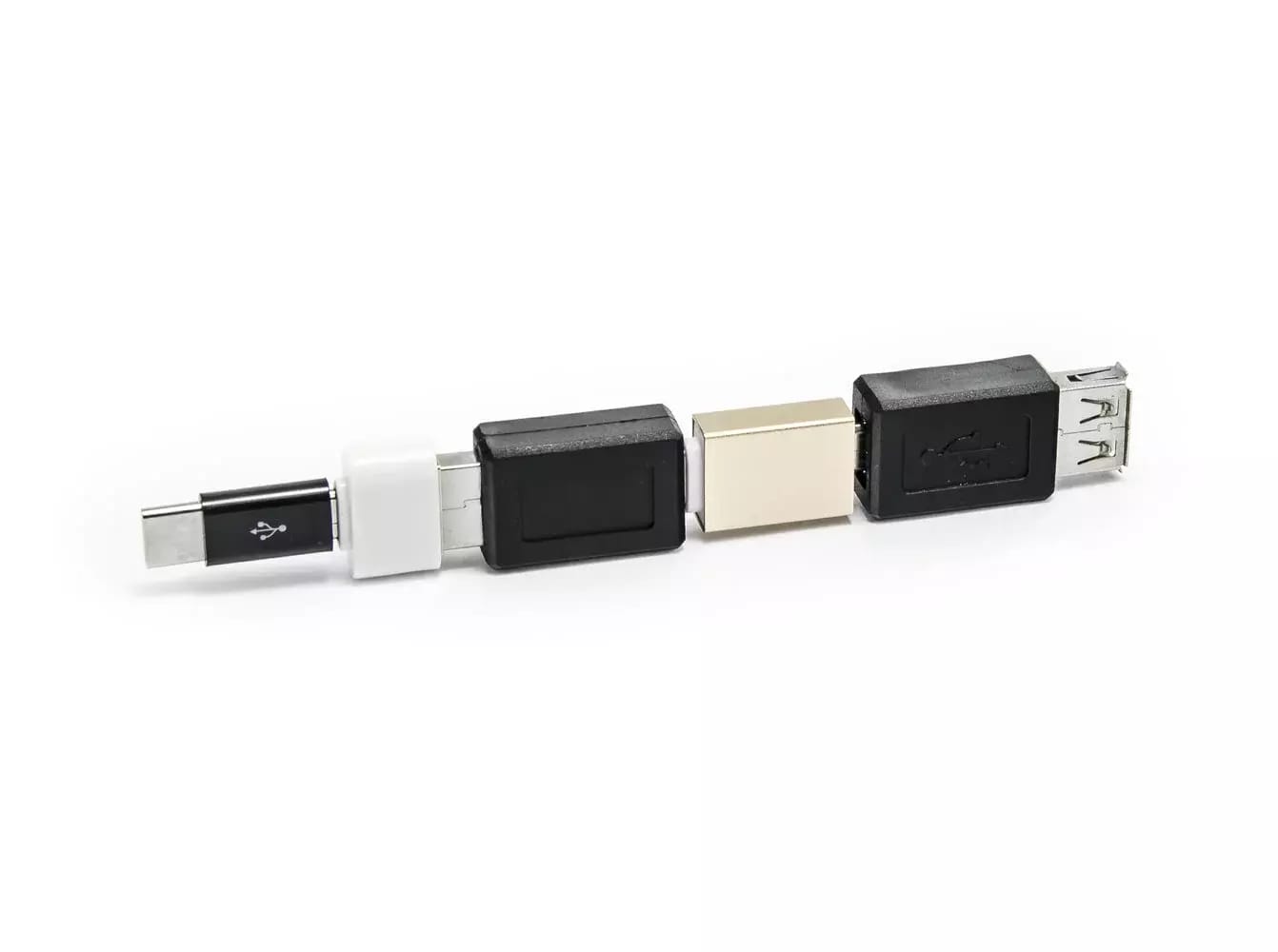 Zestaw 6 reduktorów USB - micro USB, USB-C (typ-C), USB – 2