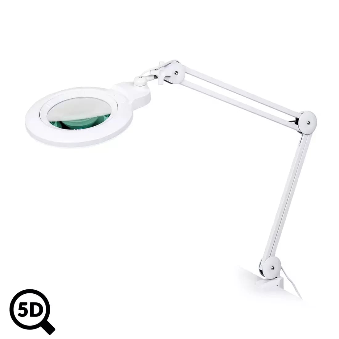 Lampa serwisowa LED ze szkłem powiększającym IB-150, średnica 150 mm, 5D