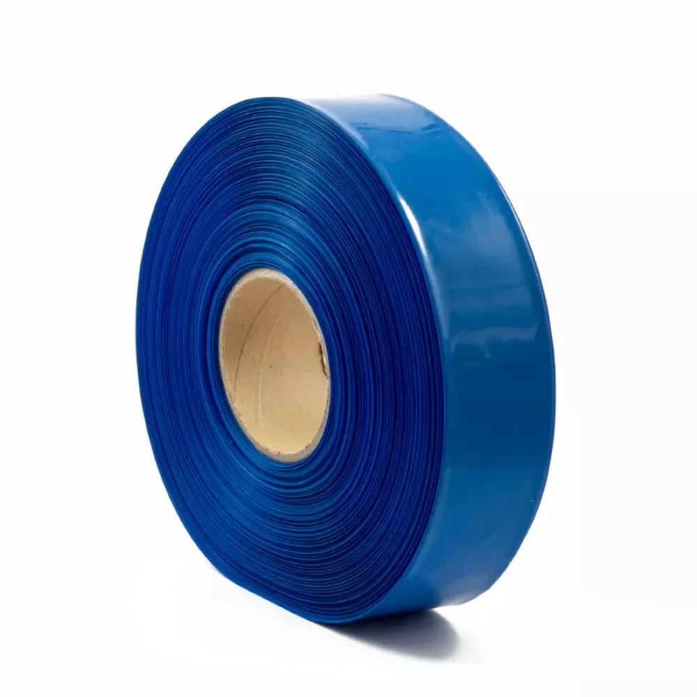 Niebieska termokurczliwa folia PVC 2:1 szerokość 57,5 mm, średnica 35 mm