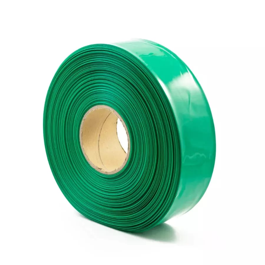 Zielona termokurczliwa folia PVC 2:1 szerokość 67 mm, średnica 41 mm