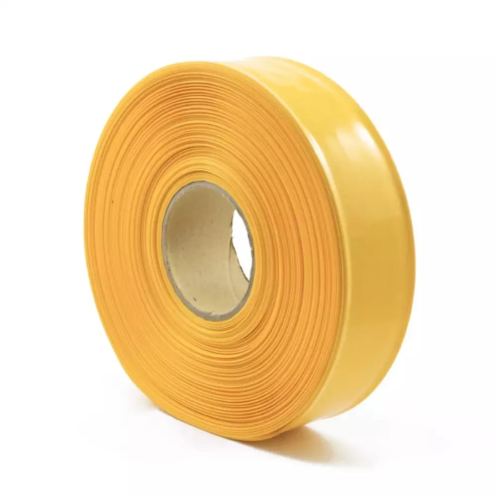 Żółta termokurczliwa folia PVC 2:1, szerokość 57,5 mm, średnica 35 mm