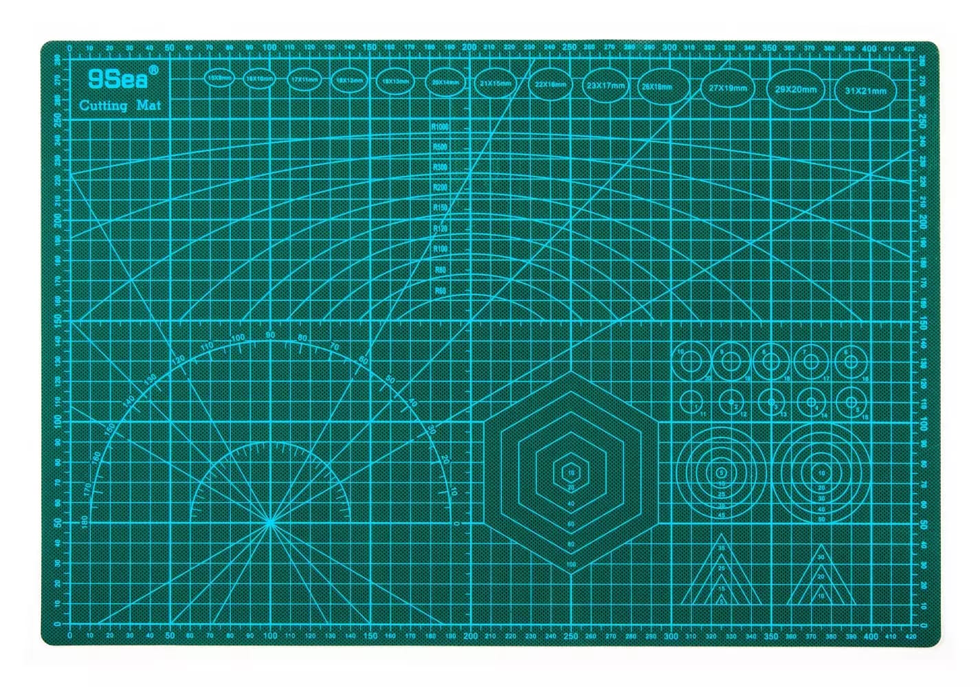 Mata do cięcia dwustronna zielona A3 45x30cm – 2