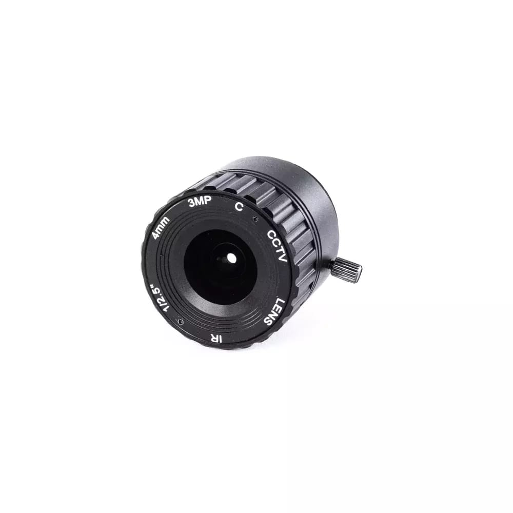Obiektyw CCTV z mocowaniem CS, ogniskowa 4 mm, przysłona F1,2
