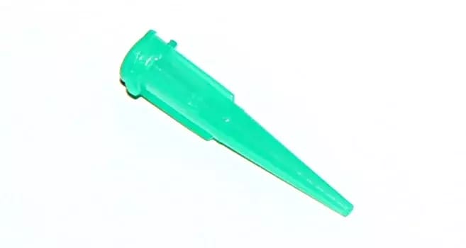 Stożkowe plastikowe igły dozujące zielone 18G 1szt