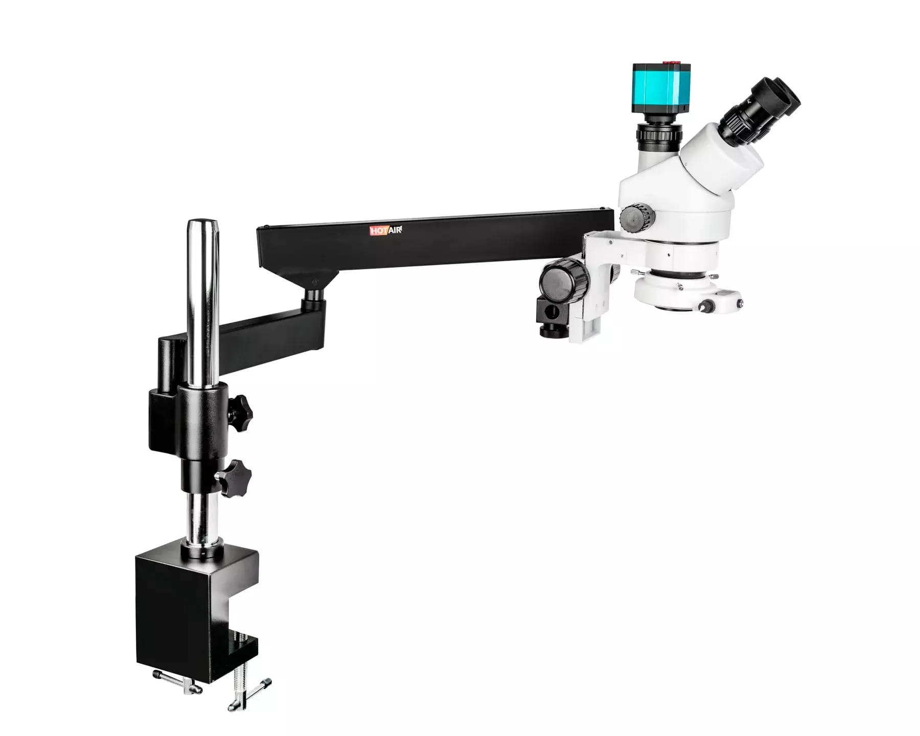 Mikroskop trójokularowy z ramieniem obrotowym Mikroskop 14 Mpix z HDMI