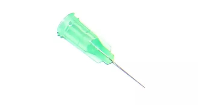 Przyklejone igły dozujące z kaniulą ze stali nierdzewnej 12,7 mm ciemnozielone 34G 1szt