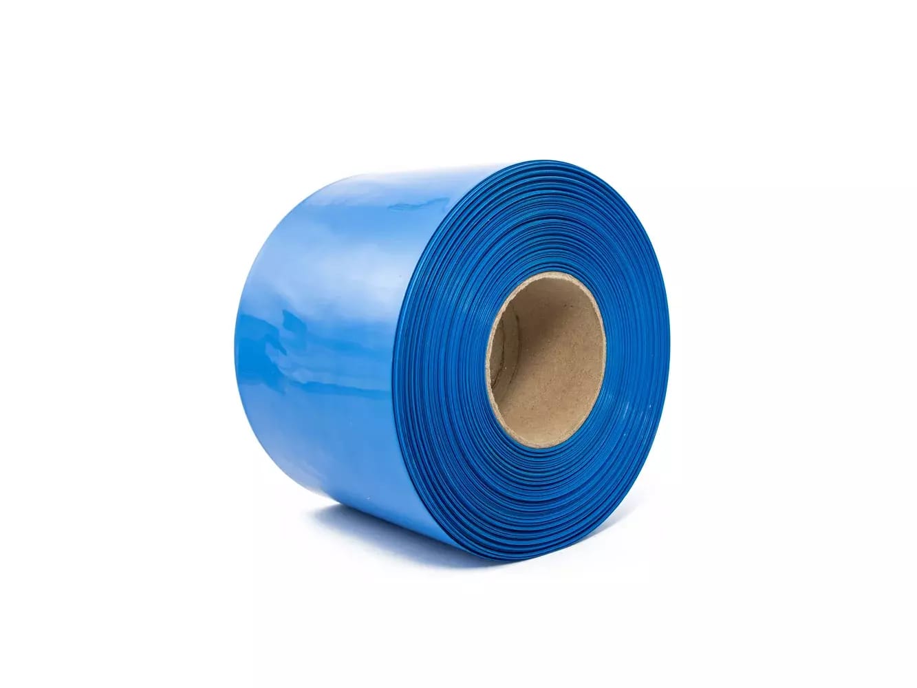 Niebieska termokurczliwa folia PVC 2:1, szerokość 130 mm, średnica 80 mm