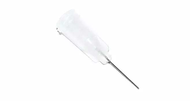 Przyklejone igły dozujące z kaniulą ze stali nierdzewnej 12,7 mm przezroczyste 27G 1 szt