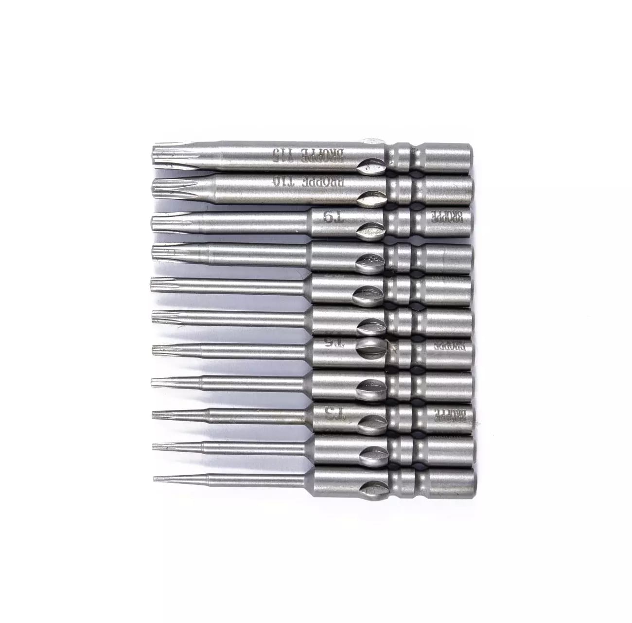 Zestaw 11 bitów HIOS H4(∅4) Torx T1-T15 - 40mm